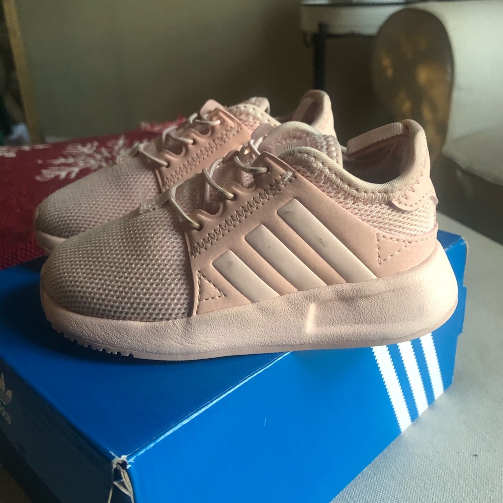 Adidas all pink sneakers